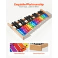 thumbnail image 4 of VEVOR Glockenspiel Xylophone, 27 Notes, Professional Xylophone Percussion Instrument, with Colorful Metal Keys, Includes 4 Mallets, Carrying Bag, Beginner Musical Instrument Kit for Adults and Kids, 4 of 9