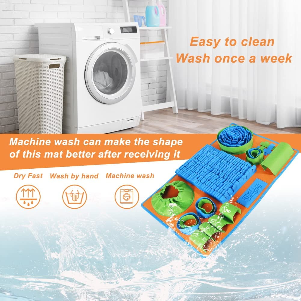General Snuffle Mat for Dogs, Interactive Dog Puzzle Toy for Boredom and Mental Stimulation, Enrichment Feeding Game Sniff Mat Helps Slow Eating and Keep Busy