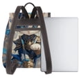 thumbnail image 3 of Fotbe Exotic Blue Cat Mochila Bolso con Estampado para Mujer, Mochila Antirrobo de Nylon Impermeable, Bolsa Ligera de Hombro, 3 of 4