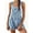 Light blue, variant on Womens Overalls Shorts Denim Bib Straps Shorts Casual Solid Color Rompers Jumpsuits With Pockets Pants