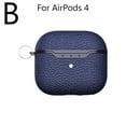 thumbnail image 4 of Lychee Pattern Business Case for AirPods 4 2024 Earphone Cases for apple Generation Pro Hook 2 3 4th Headset Cover With, 4 of 8