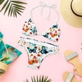 thumbnail image 6 of Flower Butterfly Chic One-Piece Swimsuits Bikini Set: Detachable Sponge, Adjustable Strap, Two-Pack, for Pools and Beaches, 6 of 6