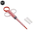 thumbnail image 1 of Seringue de Médecine pour Animaux, Distributeur de Pilules, Pistolet à Pilules, Capsule, Distributeur Poussoir, Aiguille d'Injection de Lait, Kit d'Alimentation pour Chien, Chat, Chiot, Rouge, 1 of 6