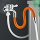 thumbnail image 5 of Bewildely Extensión de grifo, manguera de goma, lavabo de tocador antisalpicaduras, baño, cocina Universal, accesorios de giratorios alargados Juegos de accesorios de baño Naranja 20cm Bewildely HA009319-01, 5 of 6
