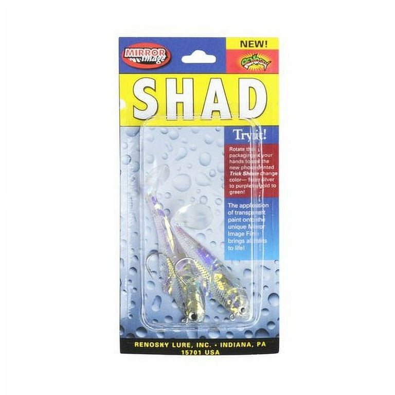 Renosky, Mirror Image Paddle Shad, 3 Swim Bait, Natural, 2 Count 