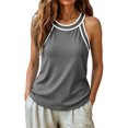 thumbnail image 6 of Admvng Womens Tank Top Stretchy Knit Basic Summer Camisole Blouse, 6 of 7
