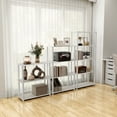 thumbnail image 4 of Quincy 44.1 in. Tall Wood 3-Shelf Modular Shelving Unit With Support Rods, 4 of 15