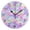 Black Needle, variant on 10" Artistic Round Wall Decorative Desk Clock Pastel-colored Crab Pattern Wall Clock Home Decor