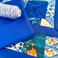 thumbnail image 5 of 10 Yard Cut ThreadArt Premium Cotton Quilting Fabrics - Turquoise - 44" Width - 100% Cotton - Quilting, Sewing, Crafts, 5 of 8