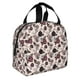 thumbnail image 2 of Easygdp Retro Red Black Roses Bolsa Térmica Premium - Tela Oxford Impermeable, Gran Capacidad, Bolsillo Frontal, Unisex para Trabajo, Escuela, Actividades al Aire Libre y Picnics, 2 of 8