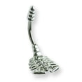 thumbnail image 2 of 316L SRG GR SSTL 14G 7/16in. Scorpion Clear CZs Belly Ring Stainless Steel, 2 of 2