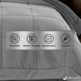 thumbnail image 2 of JÁCLER Lightweight Reversible Comforter Set - King/Cali King All Season Down Alternative Comforter Set Duvet Insert 3 Piece - 1 Comforter with 2 Shams Reversible King/Cali King Gray/Light Gray, 2 of 6