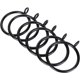 thumbnail image 1 of 50 anillos de cortina de metal de 38 mm, anillos colgantes negros, anillos de barra de cortina adecuados para barras de cortina, 1 of 2