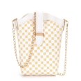 thumbnail image 1 of Nueva moda, bolso de hombro con estampado de lunares a cuadros, bolso cruzado informal con cadena oblicua, Mini bolso de cubo pequeño, 1 of 5