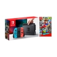 thumbnail image 1 of Nintendo Switch Red/Blue Joy-Con Console Bundle with Super Mario Odyssey NS Game Disc - 2019 Best Game!, 1 of 7