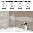 thumbnail image 3 of 2 uds cubierta acrílica para salpicaduras de ducha, protector para lavabo de baño, juego de protección contra salpicaduras para bañera, protector contra salpicaduras para ducha, protector co, 3 of 5