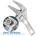 thumbnail image 5 of unbranded 2pcs Multifunctional Large Opening Short Handle Adjustable Wrench Movable Spanner, 5 of 8