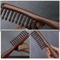 thumbnail image 3 of CTIRCHIU Wood Hair Detangler Comb with Wide Teeth and Rounded Tips for Gentle Styling, 3 of 8