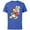 Royal Heather, variant on Disney Vintage Donald Duck with Holiday Present - Short Sleeve Cotton T-Shirt for Adults - Customized-Athletic Heather