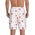 thumbnail image 3 of Gaeub Red coral and scallop seashell Printed Men's Short Pajama Pants, Lightweight Lounge & Sleep Bottoms Keep You Cool - Medium, 3 of 9