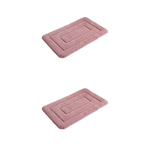 Moyic Alfombra De Baño Antideslizante Para Escalones Seguros Y Protección Del Piso Fuerte Agarre Baño Absorción De Agua Rosa 40x60 CM Rosa 40x60CM 2Conjunto