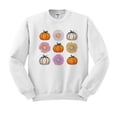 thumbnail image 1 of Fall Pumpkins and Flowers Sweatshirt Unisex 4X-Large White, 1 of 5