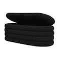thumbnail image 6 of 49-Inch Long Black Boucle Storage Bench / Easy-to-Use Home Storage Solution, 6 of 6
