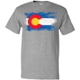 thumbnail image 3 of Inktastic Colorado Flag Distressed Look T-Shirt, 3 of 5