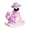 Purple, variant on kowaku God of Wealth Figurine Cute Creative Small Statue for New Year Shelf Bedroom Purple