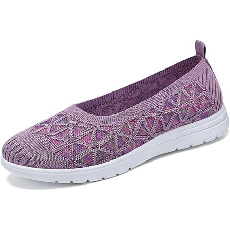 

Women s Walking Shoes Spring Summer Sports Shoes Knitted Mesh Breathable Trainers Patchwork Jogging Shoes