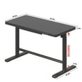 thumbnail image 6 of Urban Deco Electric Height Adjustable Standing Desk, Sit Stand Desk with Drawer Charging USB A and C Ports, 45.2 x 23.6 Inches Home Office Computer Workstation with Storage (Black Glass Top), 6 of 7