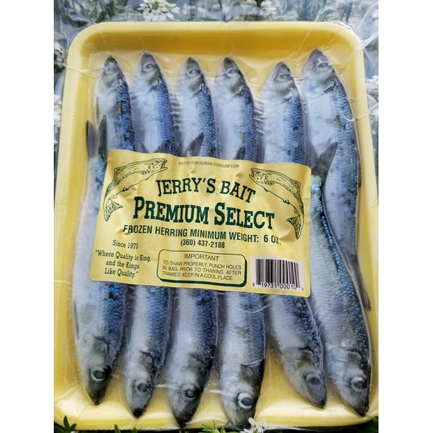 Jerry's Vacuum Packed Green Label Herring Frozen Bait