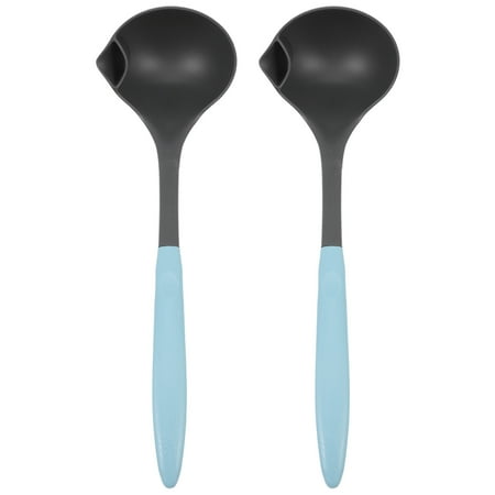 

OUNONA Separator Ladle Spoon Oil Skimmer Fat Strainer Colander Rimgravy Grease Sauce Cooking Soups Pouring Canning Serving