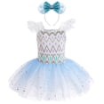 thumbnail image 1 of Disney Frozen Elsa Anna Niñas Tutu Vestido Cosplay Princesa Sirena Ariel Jasmine Belle Blancanieves Disfraz Fiesta de cumpleaños para niños Prom3T (Etiqueta 110) Gao Jinjia LED, 1 of 2