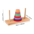 thumbnail image 3 of Sokhug Wooden Hanno Tower Puzzle, Color Sorting Stacking Toy, Attention Enhancement Game for Family, 3 of 8