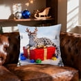 thumbnail image 1 of Fundas de almohada estampadas con motivos navideños, ideales para regalar en Navidad. Confeccionadas en suave algodón y fáciles de lavar. Perfectas para decorar tu hogar. Ideales para sala, 1 of 6