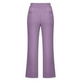 thumbnail image 5 of Azrian Womens Plus Size Pants,Fashion Women's Casual Elastic Waist Pocket Solid Color Trousers Long Pants Clearance Sales Today Deals Prime, 5 of 5
