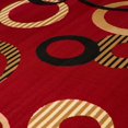 thumbnail image 3 of Westfield Home  Montclaire Geneva Modern Area Rug Red 5'3" x 7'2" 5' x 8' Indoor Living Room, Bedroom, Dining Room Black, 3 of 5