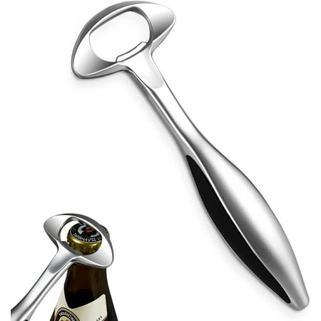

Beer Drink Bottle Openers with Black Coated Handle Funny Bottle Opener Best Gift for Dad Lover Men Apply to Garden Bar