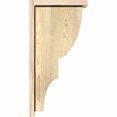 thumbnail image 3 of 6"W x 12"D x 24"H Ridgewood Rough Sawn Corbel w/Backplate, Douglas Fir, 3 of 9