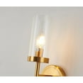 thumbnail image 3 of Bethel International Wall Sconce Antique Brass Metal & Glass, 3 of 4