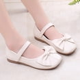thumbnail image 5 of YunPes Girls Dress Shoes Cute Bow Closed Toe Falt Shoes Mary Jane Shoes Elegant Comfy School Uniform Shoes Casual Daily, 5 of 7