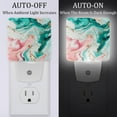 thumbnail image 2 of HemaKayy 2 Pack Plug-in LED Night Light with Light Sensor, Warm White, Dusk to Dawn Sensor Flat Nightlight for Bathroom, Hallway, Bedroom, Living Room - Unique Marble Texture, 2 of 7