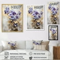 thumbnail image 4 of Designart "Meadow of Violets in Purple and Gold V" Violets Floater Framed Canvas Prints, 4 of 5