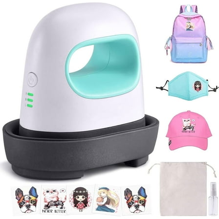 LER WAY Mini Heat Press Iron Machine Heating Transfer Printing Presses for T-Shirts, Shoes, Hats, and Crafts