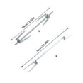 SIEYIO Stainless Steel Grills Rotisserie Forks Meat Spit Rods Barbecue