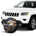 thumbnail image 2 of KAKALAD Eagle And American Flag 01 Spare Tire Cover Universal Vehicle Accessories Buckle Car Tools 17”in, 2 of 6