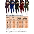 thumbnail image 2 of Plus Size Women 2Pcs Letter Sweatshirt Top Jogging Suits Tracksuit Gym Yoga Pants Trousers S-3XL, 2 of 3