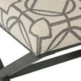 thumbnail image 5 of HomePop Decorative Square Ottoman with Metal Base, Multiple Colors, 5 of 6