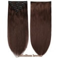 thumbnail image 3 of SEGO Clip in Hair Extensions Human Hair 100% Real Remy Hair 10-24 inch Full Head Thick Hair Pieces Silky Straight Balayage Hair Cleanrance, 3 of 9